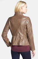 Thumbnail for your product : Elie Tahari 'Celeste' Asymmetrical Leather Moto Jacket