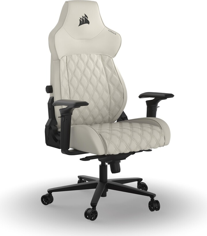 Corsair TC500 Luxe Gaming Chair – Premium Breathable Fabric – Wide Seat – Five-Way Adjustable Armrests – Adjustable Built-in Lumbar Support – 90-160 Degree Recline – Shadow