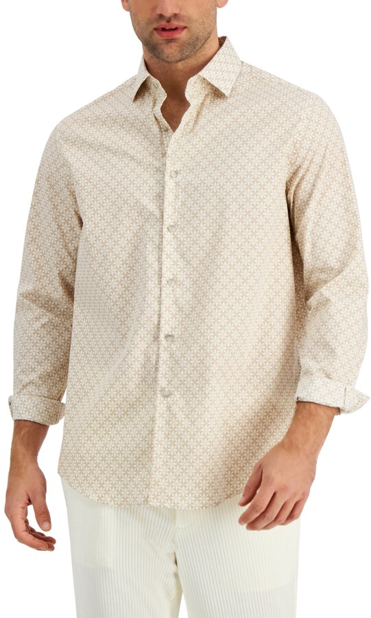 alfani men's thermal shirt