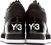 Thumbnail for your product : Y-3 Black Neoprene & Leather Riyal Sneakers