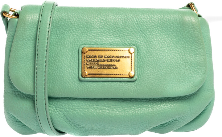 Marc by Marc Jacobs Mint Green Leather Classic Q Karlie Shoulder Bag