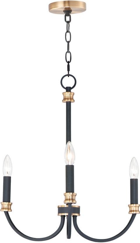 Charlton 3-Light Black Chandelier