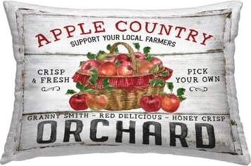 Stupell Industries Rustic Apple Orchard Outdoor Printed Pillow