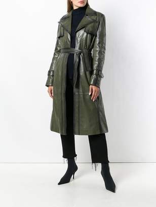 Drome leather trench coat