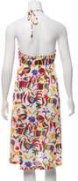 Thumbnail for your product : Nieves Lavi Printed Halter Midi Dress