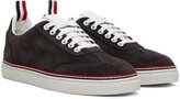 Thumbnail for your product : Thom Browne Gray Field Low-Top Sneakers