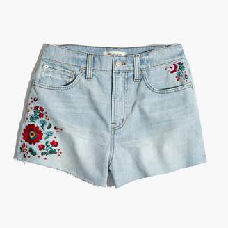 Madewell The Perfect Jean Short: Embroidered Edition