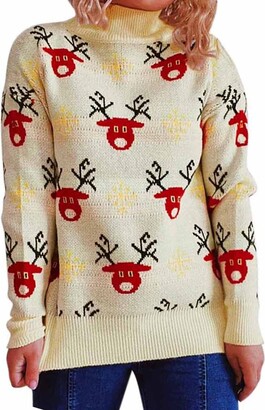 Generic Unisex LED Light Christmas Jumper Up Ugly Sweaters Funny Xmas  Jumpers for Men Women 3D Pullover Knitted Sweaters Oversized Jumper for  Women UK Long Jumpers The for A Female Wife -