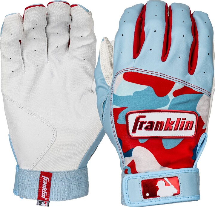 Franklin Adult 2nd-Skinz Batting Gloves, Men's, Small, Green/Gold