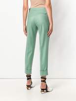 Thumbnail for your product : Pt01 plain cropped trousers