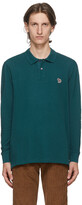 Thumbnail for your product : Paul Smith Green Pique Zebra Long Sleeve Polo