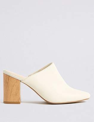 Marks and Spencer Block Heel Mule Shoes