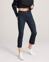 Thumbnail for your product : Abercrombie & Fitch A&F Women's High Rise Ankle Flare Dark Wash Jeans in Blue - Size 24L