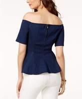 Thumbnail for your product : Thalia Sodi Off-The-Shoulder Denim Top, Created for Macy's