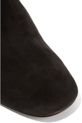 The Row Adela Suede Mules - Black