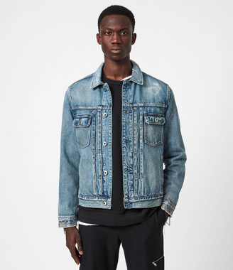 allsaints bering denim jacket