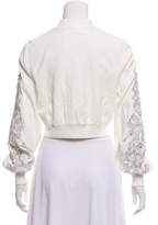 Thumbnail for your product : Jonathan Simkhai Embroidered Crop Jacket w/ Tags