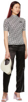 Thumbnail for your product : Coperni Black & White High Neck Fitted T-Shirt