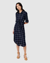 Thumbnail for your product : Forever New Maya Windowpane Check Twist Dress