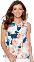 Thumbnail for your product : M&Co Floral print satin shell top