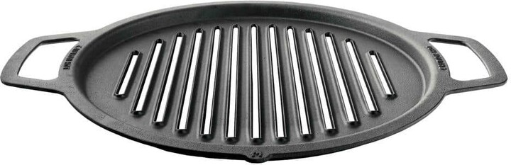 Solo Stove Large Cast Iron Grilltop with 18 in Cooking Surface for Use with Bonfire or Yukon Fire Pit - Requires Cooking Hub