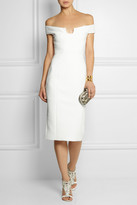 Thumbnail for your product : Cushnie Off-the-shoulder stretch-neoprene dress