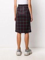 Thumbnail for your product : Fila Check-Print Midi Skirt