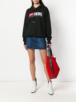 Thumbnail for your product : Diesel Denim Vision logo hoodie