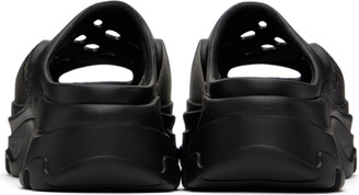 adidas by Stella McCartney Black Peep Toe Clogs