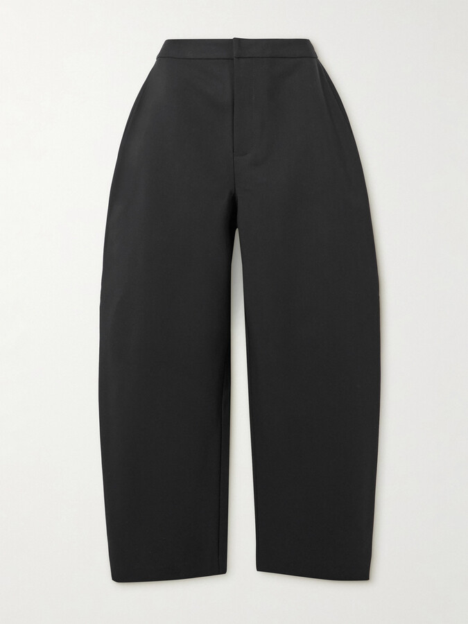RÓHE - Sculptural Woven Barrel-leg Pants - Black