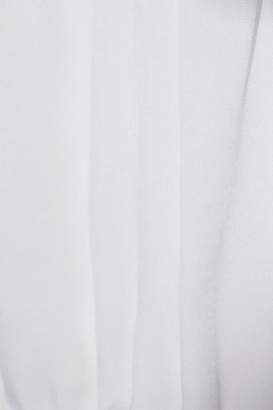 Milly Off-the-shoulder Cutout Silk-blend Mini Dress