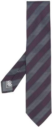 Brioni diagonal stripes silk tie