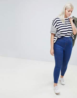 New Look Plus Curve skinny jegging in blue