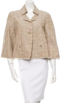 Chanel Tweed Fringe-Trimmed Jacket