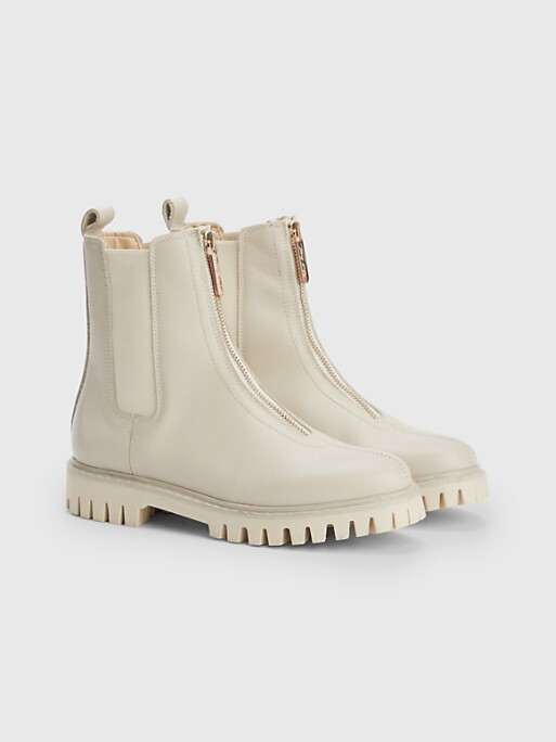 Tommy Hilfiger Zip Leather Chelsea Boot - ShopStyle