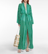 Thumbnail for your product : Alexandra Miro Betty polka-dot chiffon dress