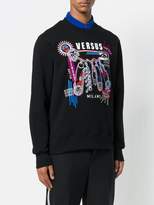 Thumbnail for your product : Versus safety pin logo print sweatshirt
