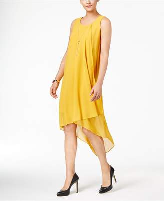 Thalia Sodi High-Low Necklace Shift Dress, Created for Macy's