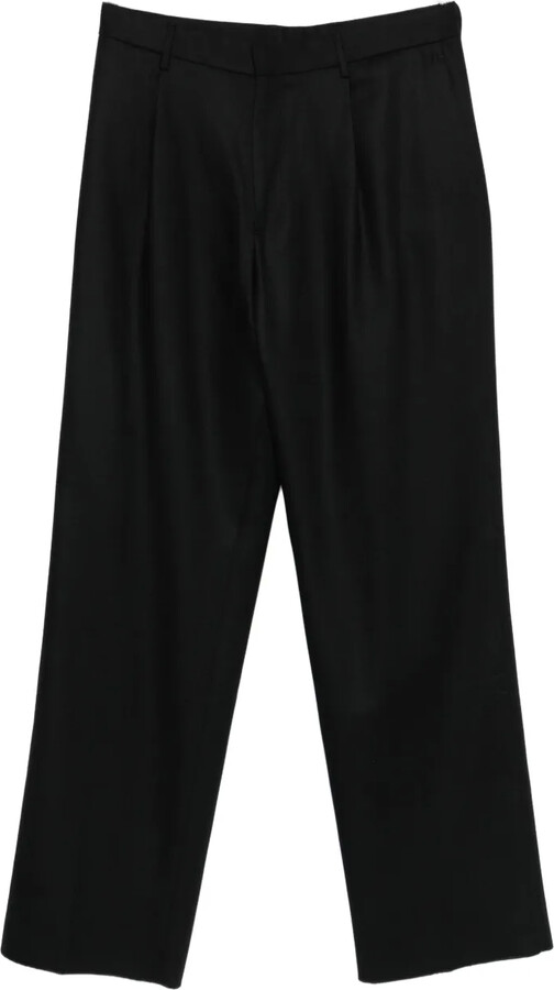 Lardini Pleated Straight-Leg Trousers