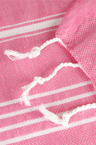 Thumbnail for your product : Hammamas Set of two striped woven cotton towels