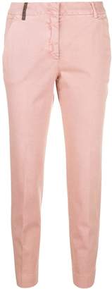 Peserico cropped slim-fit trousers