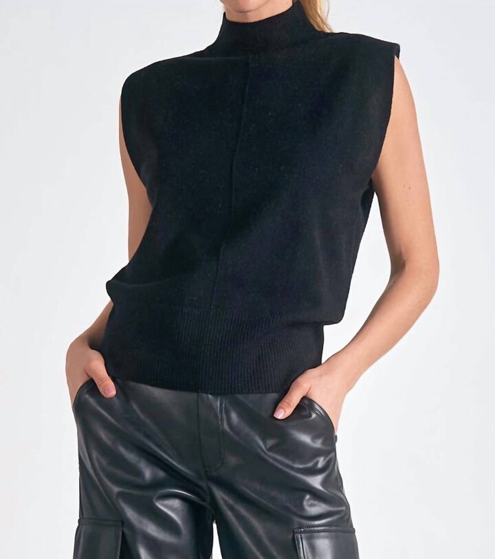 Elan International Elsa Sweater In Black