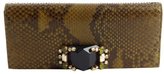 Thumbnail for your product : Gucci olive and moss python 'Broadway' evening clutch