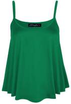 Thumbnail for your product : R KON New Women's Ladies Plain Cami Vest Sleeveless Swing Camisole Top (16/18, )