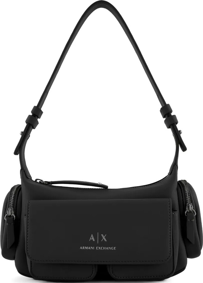 Armani Exchange Logo-Print Shoulder Bag