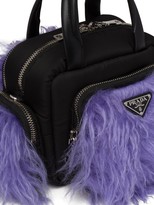 Thumbnail for your product : Prada Cargo faux-fur top handle bag