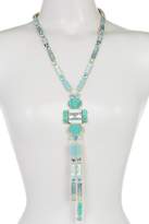 Thumbnail for your product : Natasha Accessories Stone & Crystal Detail Drop Necklace