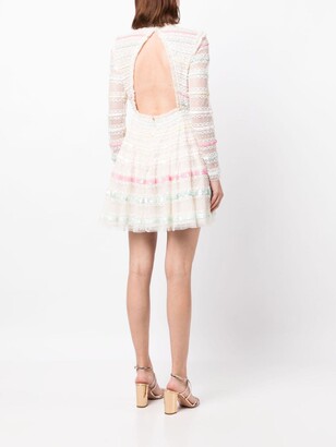Needle & Thread Sequin-Embellished Backless Dress