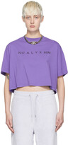 Thumbnail for your product : Alyx Purple Cotton T-Shirt