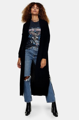 Topshop Black Maxi Cardigan - ShopStyle Clothes and Shoes